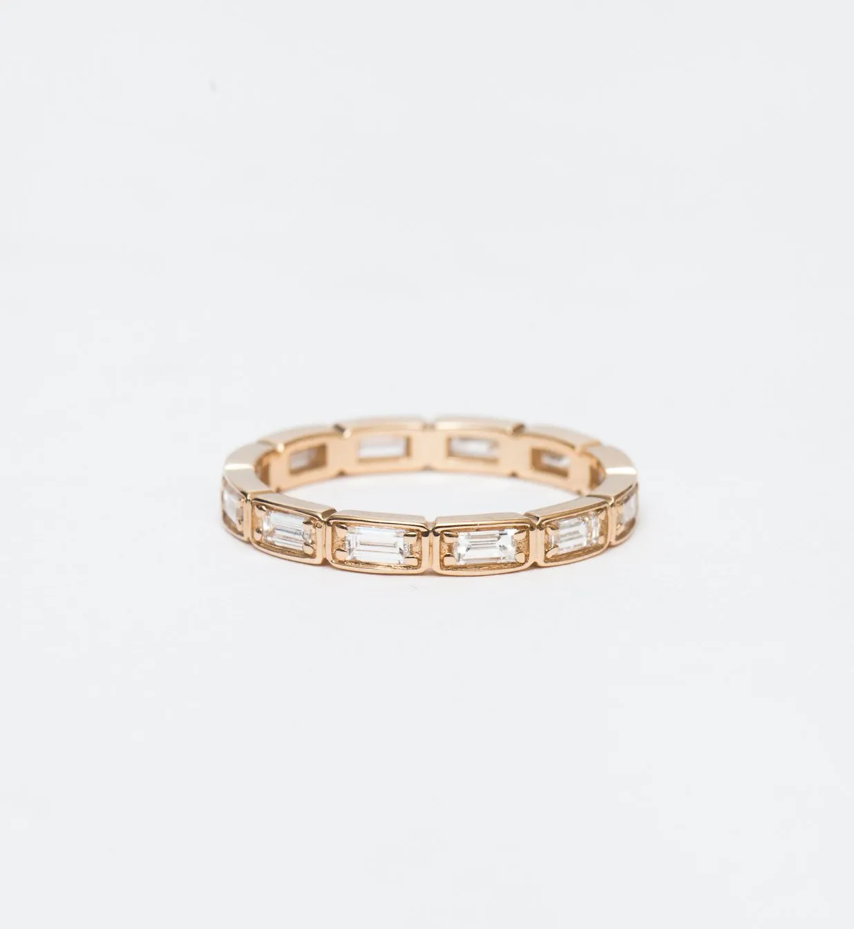 0.85 ct Wheat Baguette Eternity Band