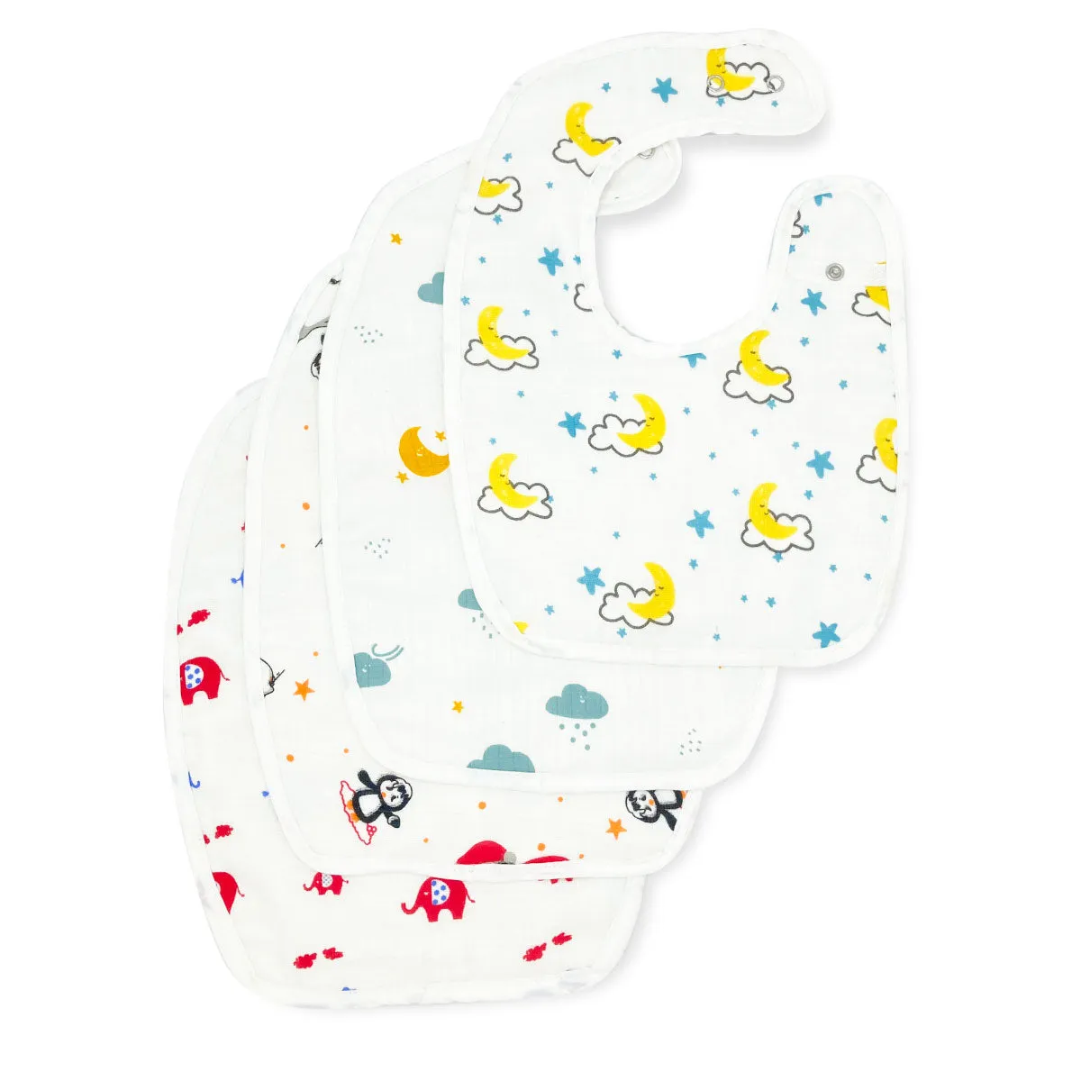 100% Organic Muslin Baby Bib (Combo Pack)