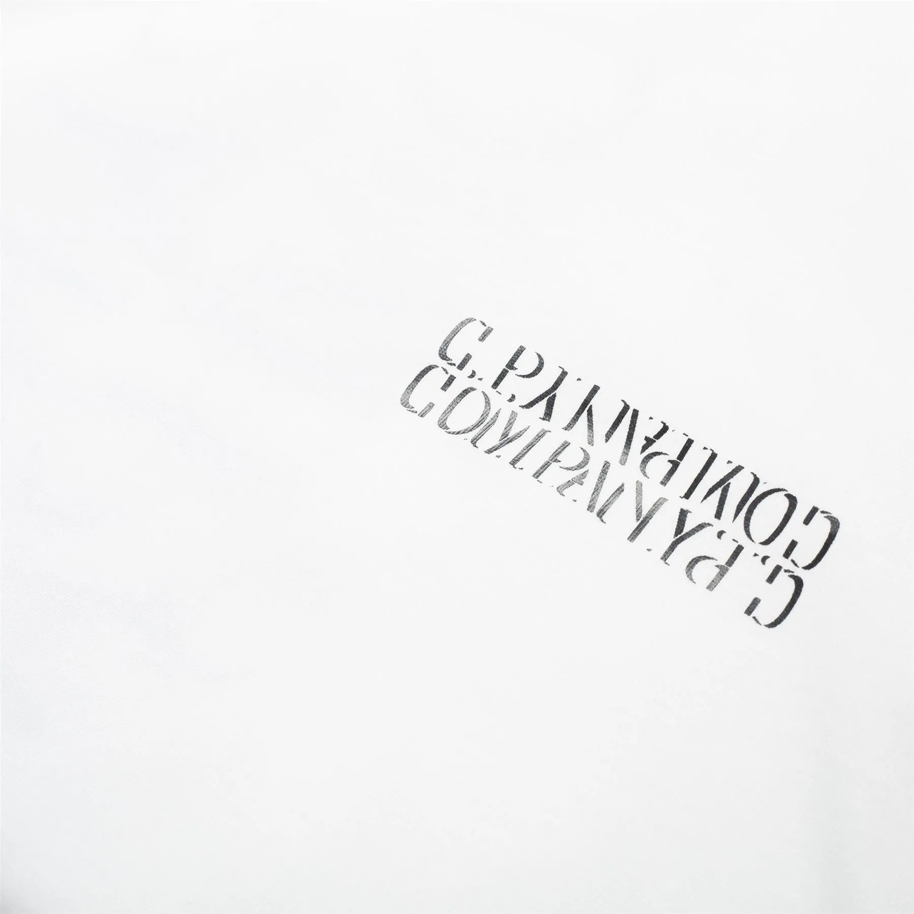 30/1 Jersey Reverse Logo T-Shirt Gauze White