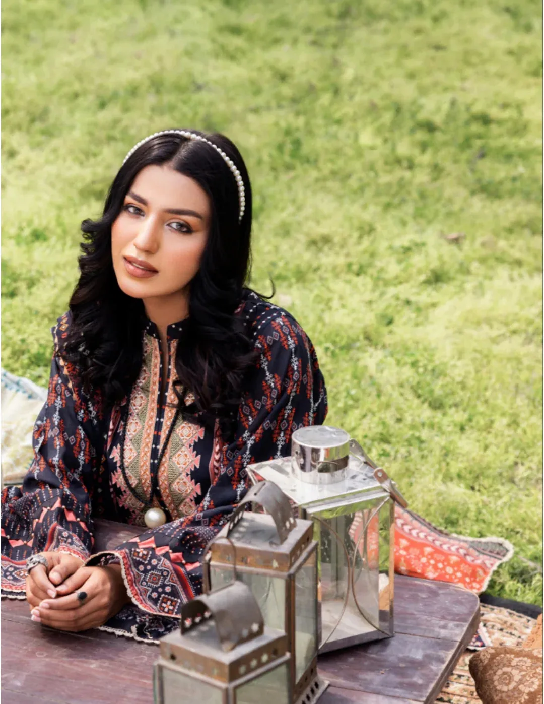 Adan's Libas SummerKari Lawn Collection 2023 – Black Pearl