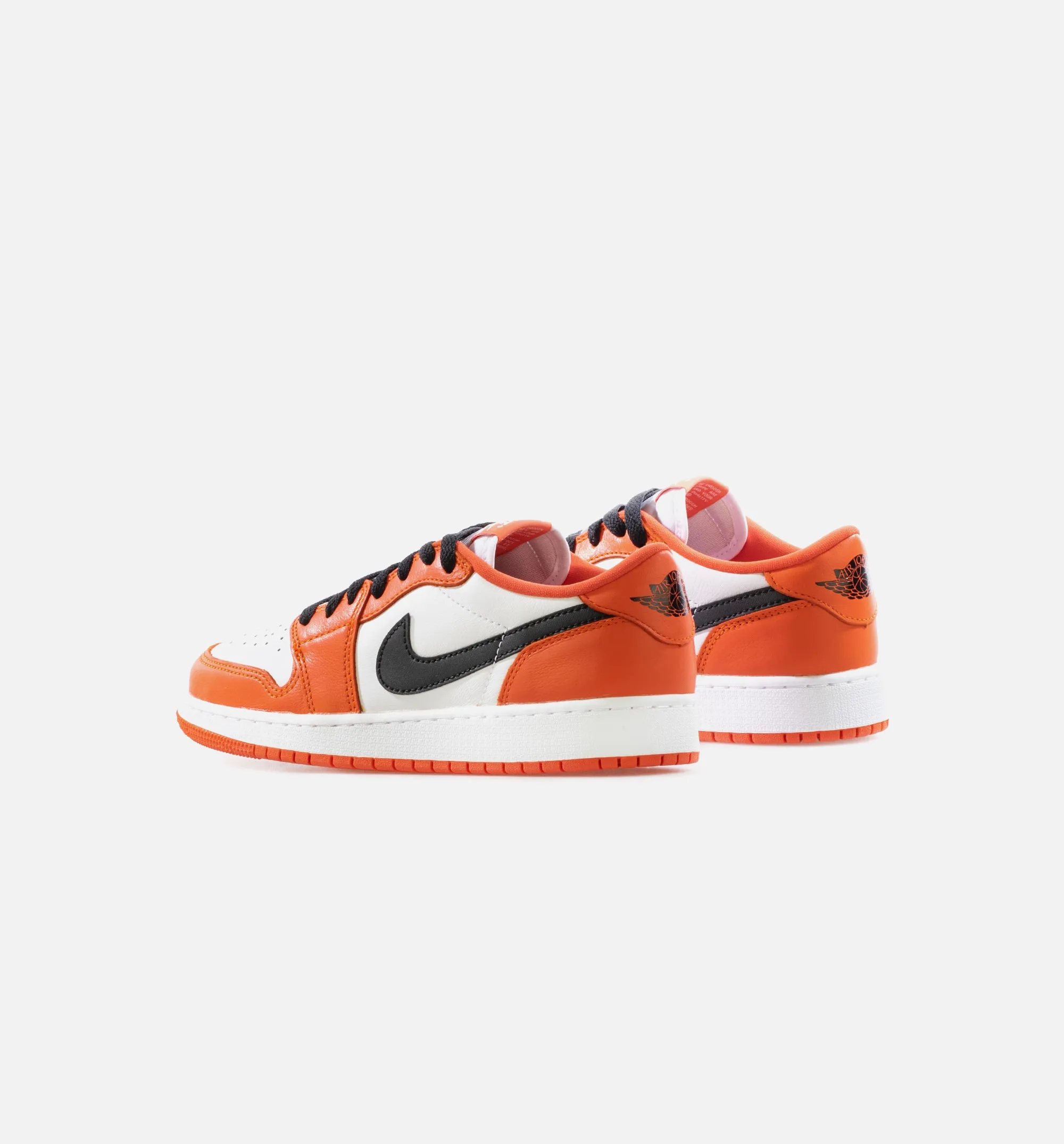 Air Jordan 1 Low OG Starfish Grade School Lifestyle Shoe - Orange/Black/White Limit One Per Customer