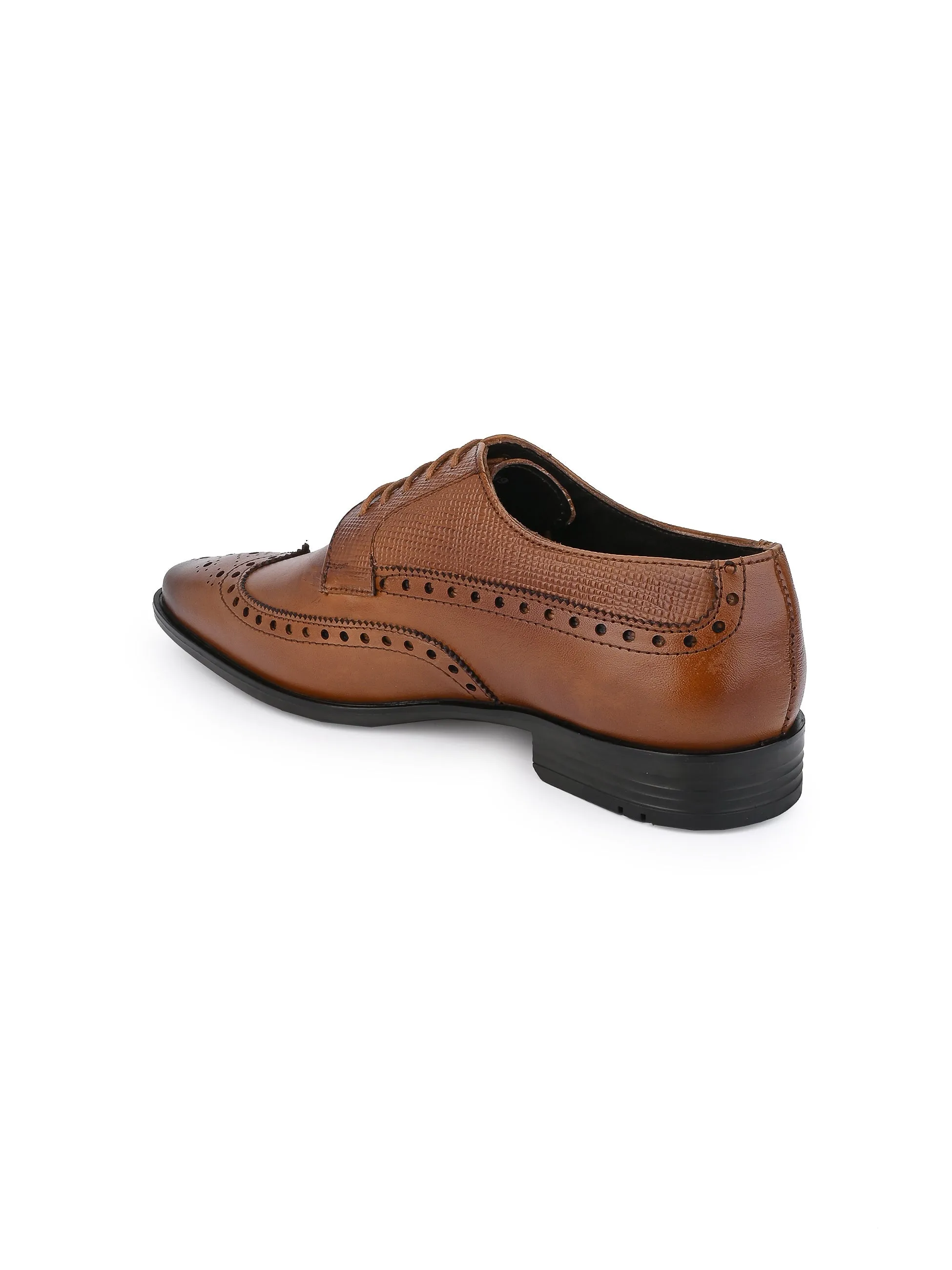 Alberto Torresi Genuine Leather Black Brogue Shoes