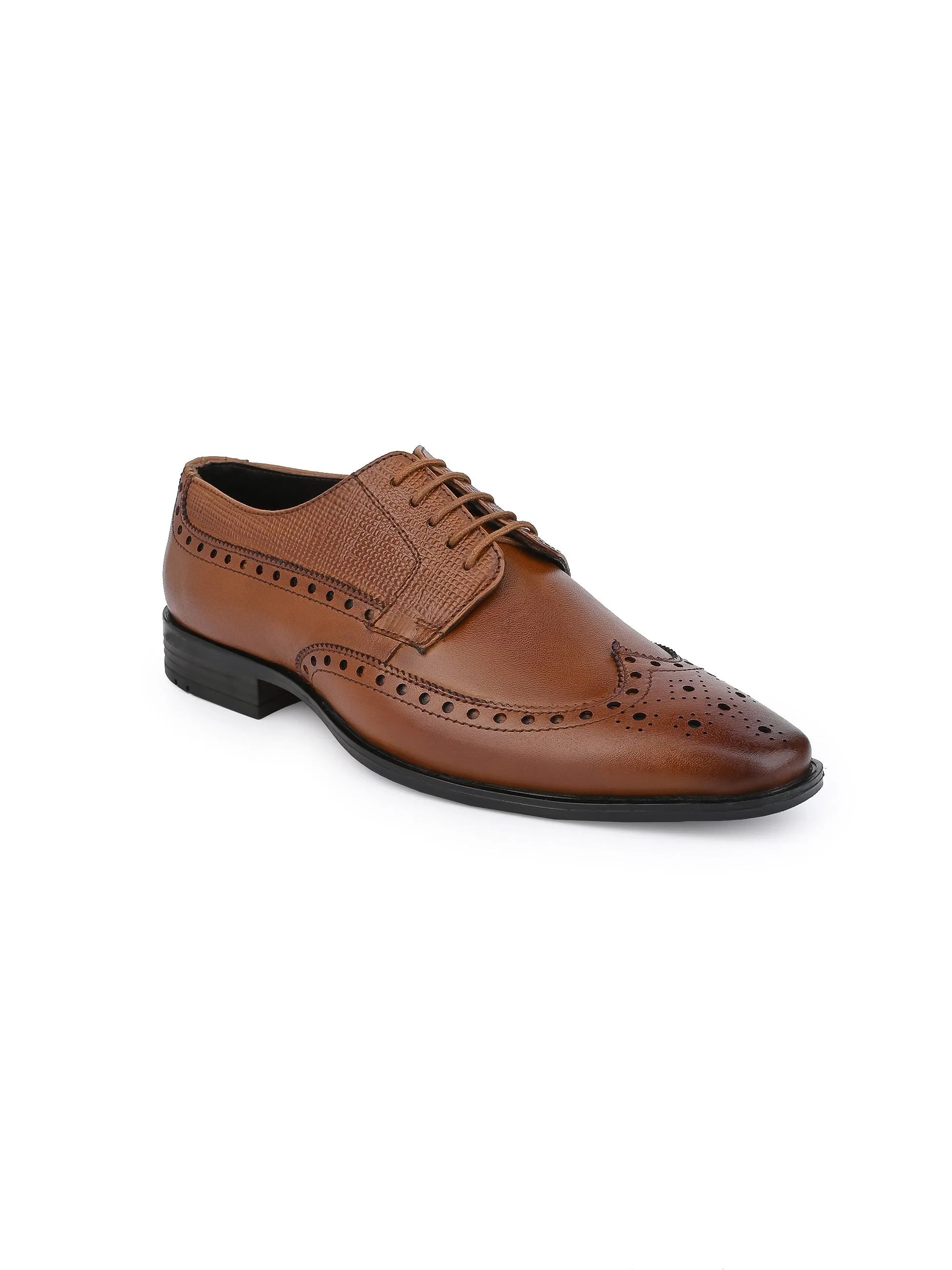 Alberto Torresi Genuine Leather Black Brogue Shoes