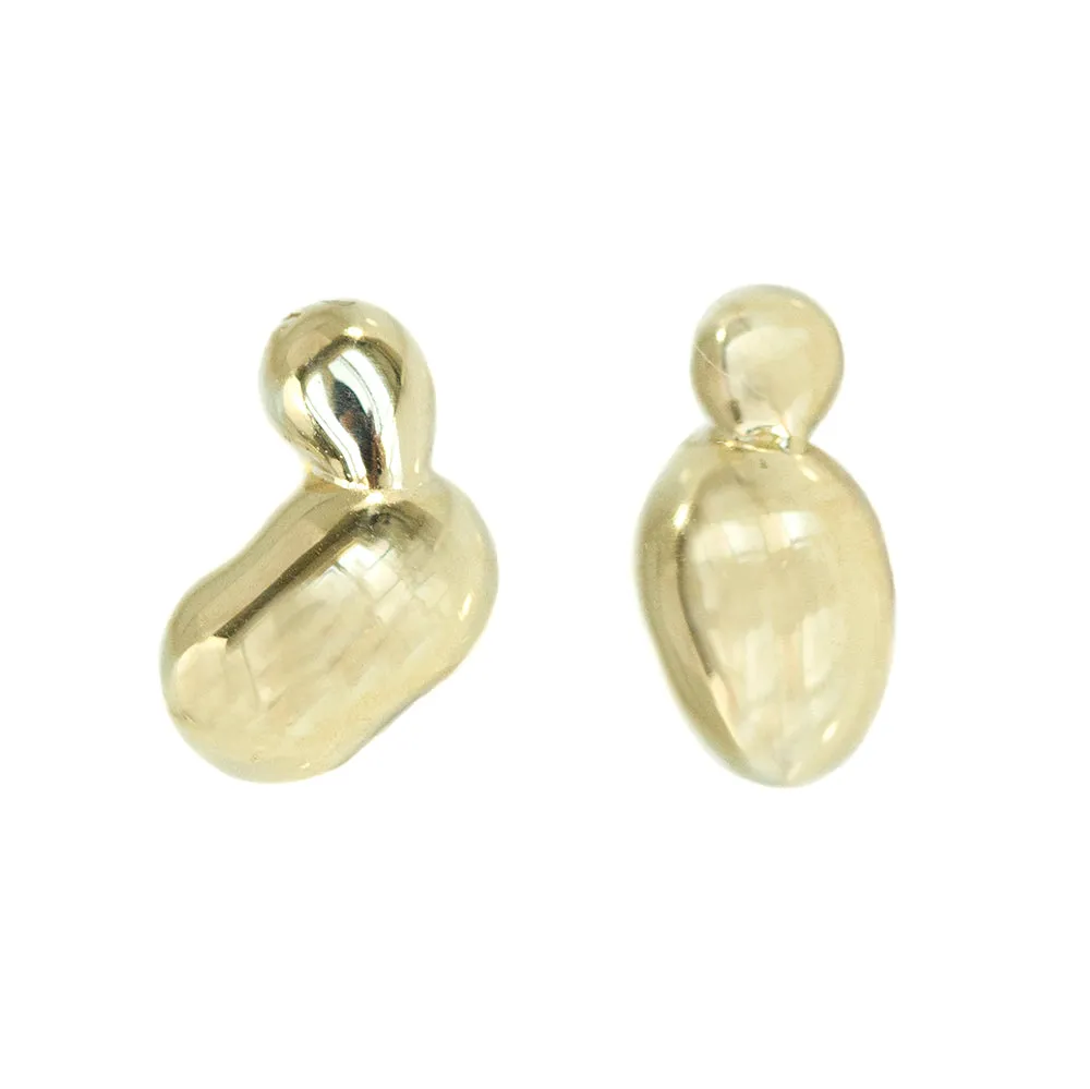 Alluvial Studs In Solid Recycled Gold