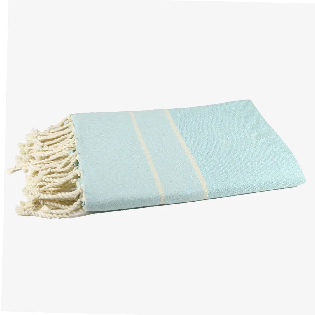 Aqua Herringbone Fouta