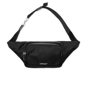 Arrow Tuc Waist Bag - Black