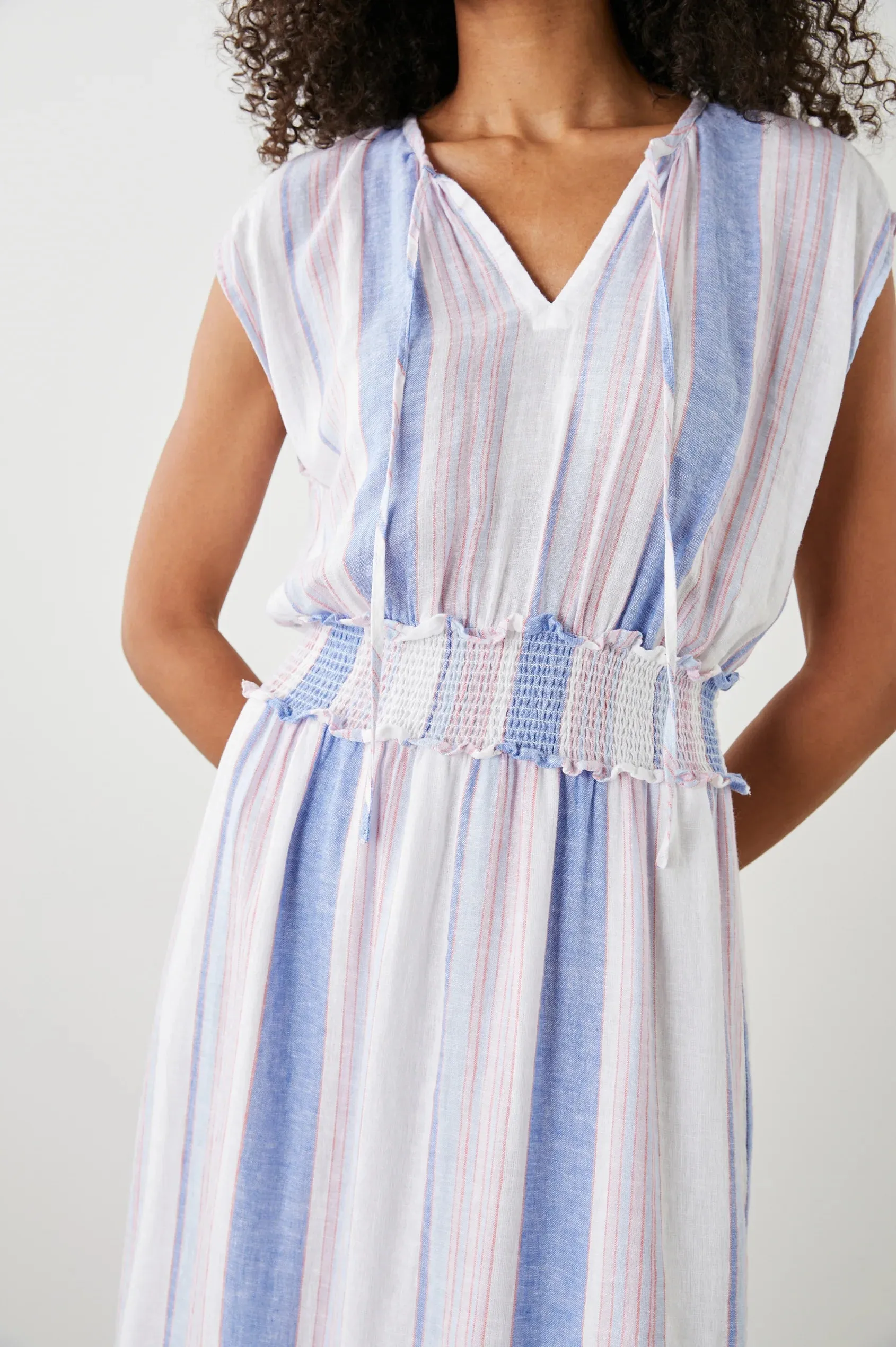 ASHLYN MIDI DRESS (MARINI STRIPE) - RAILS