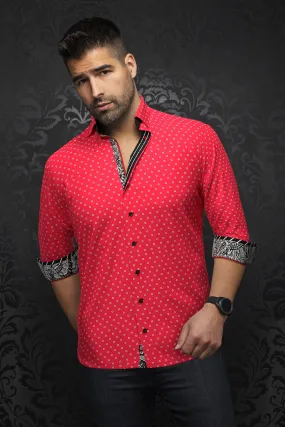 Au Noir Stretch Shirt | Santana Red