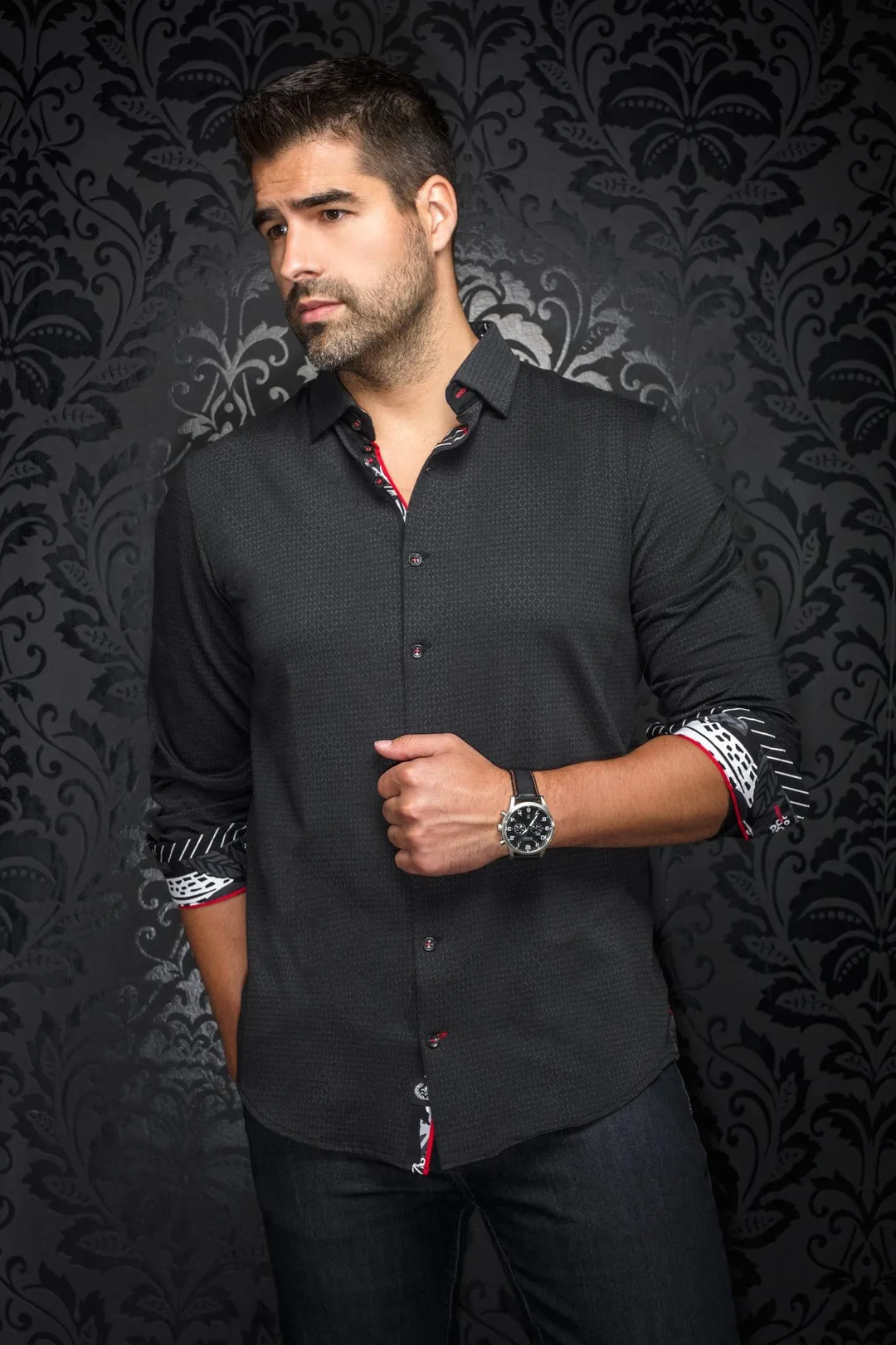 Au Noir Stretch Shirt | Zola Black