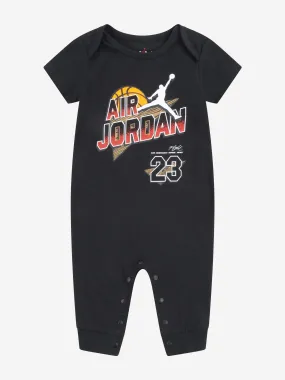 Baby Air Jordan Flight Romper in Black