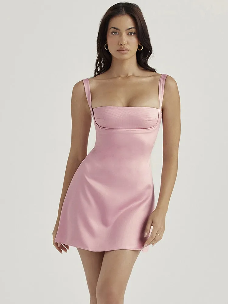 BerriesJam - 2024 Wedding Guest Party Slim Mini Dress