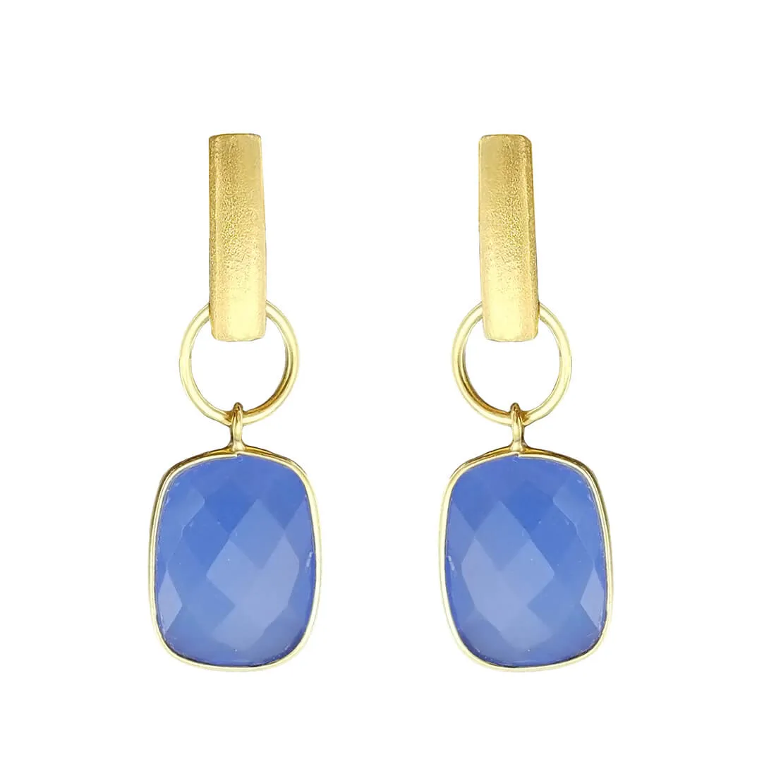 Betty Carre Blue Chalcedony Bella Earrings