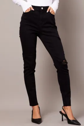 Black Skinny Jean High Rise