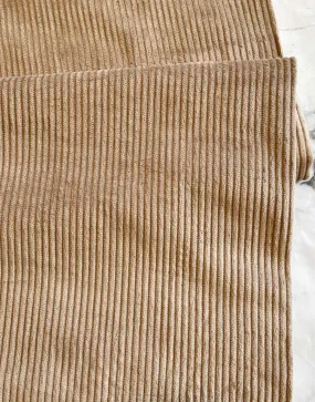 Camel 4.5 Wale Jumbo Cotton Corduroy Fabric