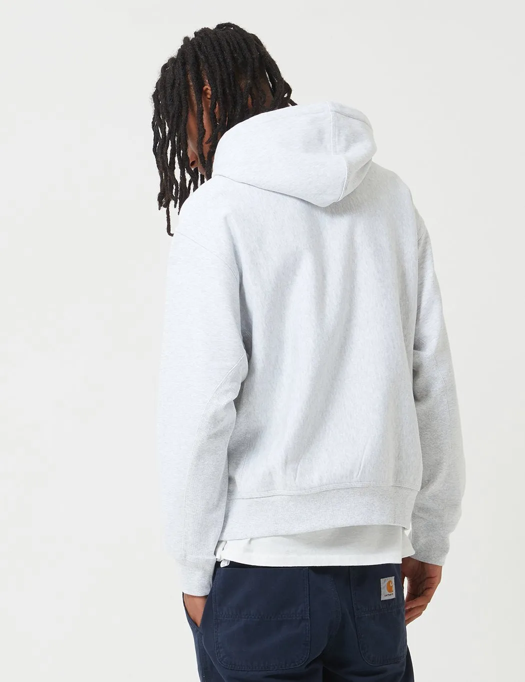 Carhartt-WIP American Script Hooded Sweatshirt - Ash Heather