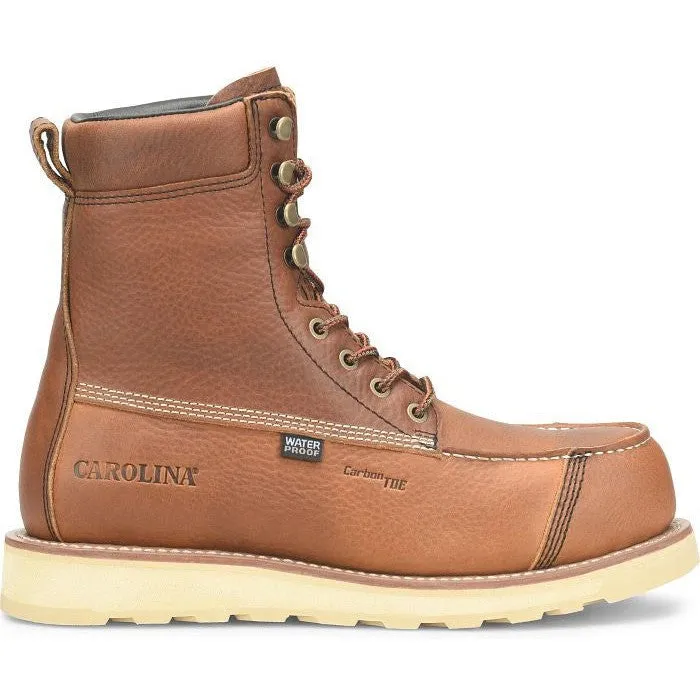 Carolina Men's Staple Gun 8 Carbon Comp Toe WP Work Boot -Tan- CA7571