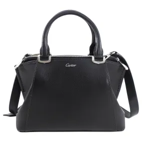 Cartier C de Cartier Mini Black Leather Two-Way Bag