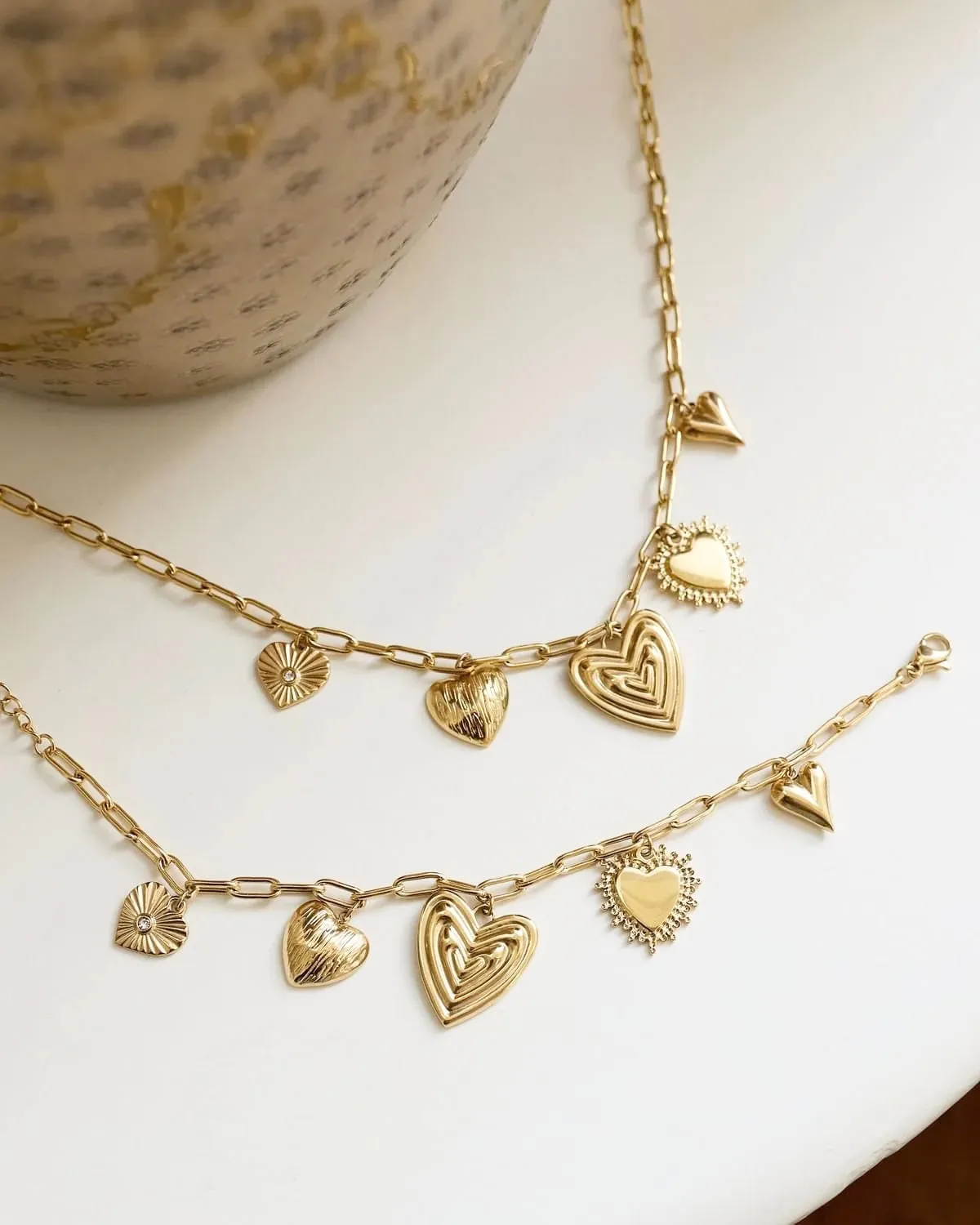 Collar Corazones Victoria