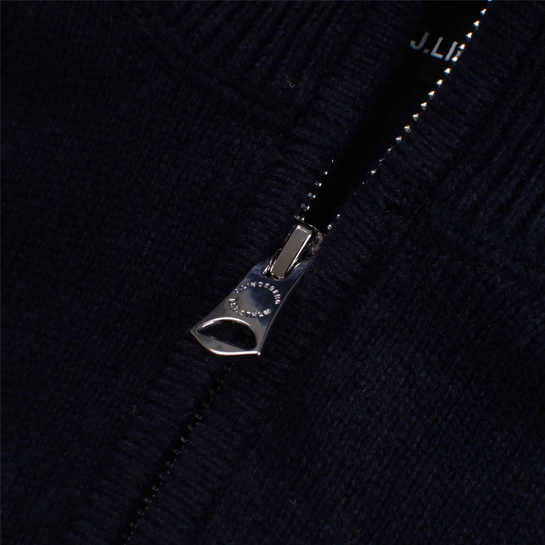 Collin Cashmere Wool Half Zip JL Navy - AW22