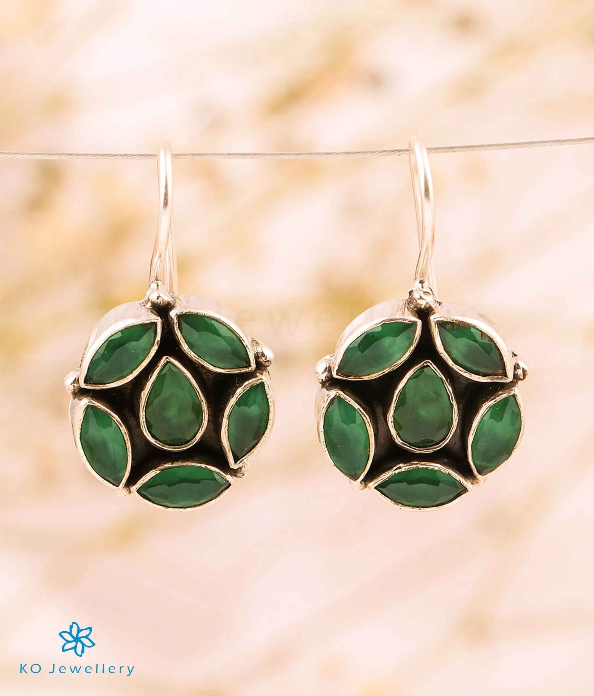 Copy of The Pramud Silver Gemstone Earrings (Multicolour)