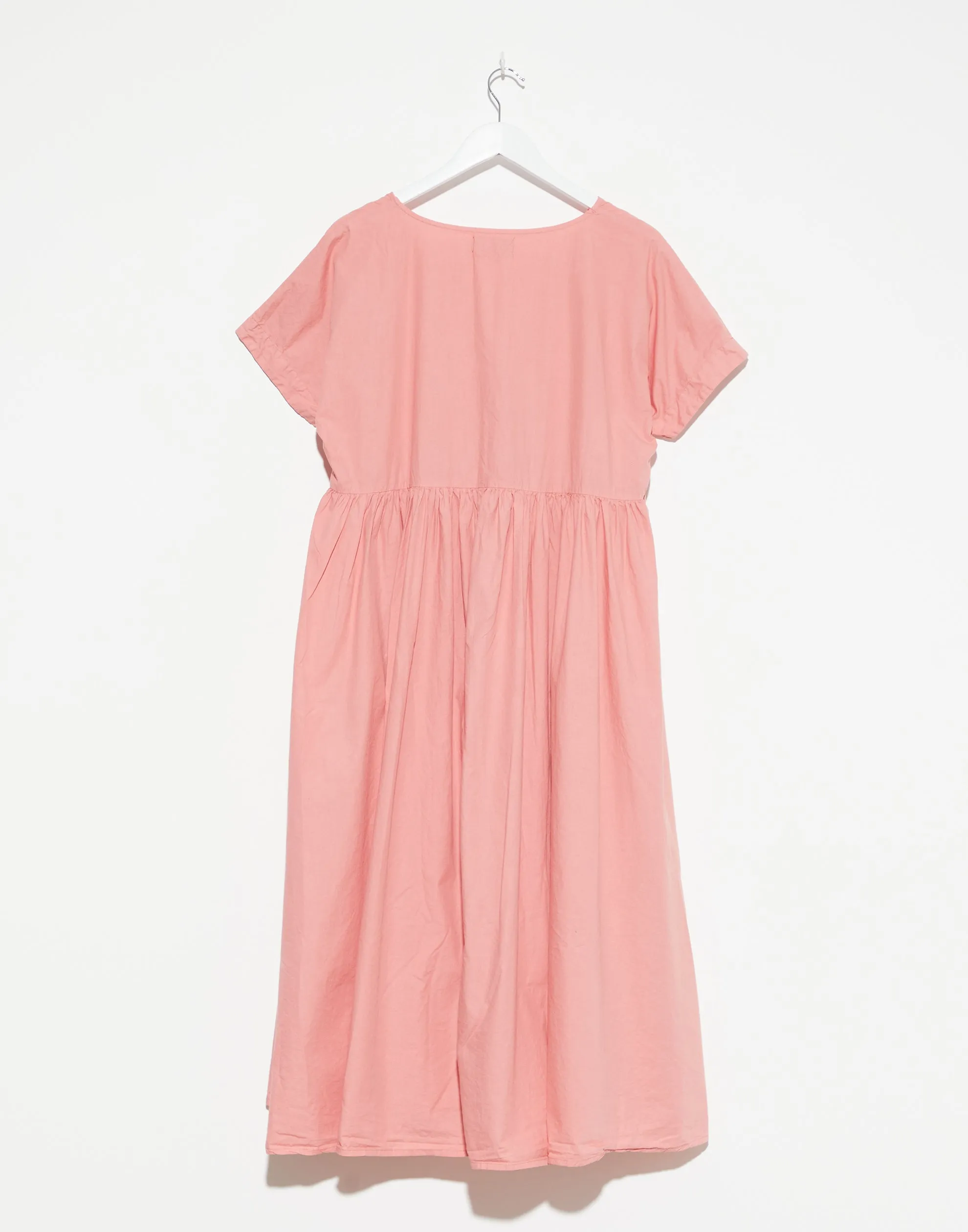 Coral Cotton Poplin Flossie Dress