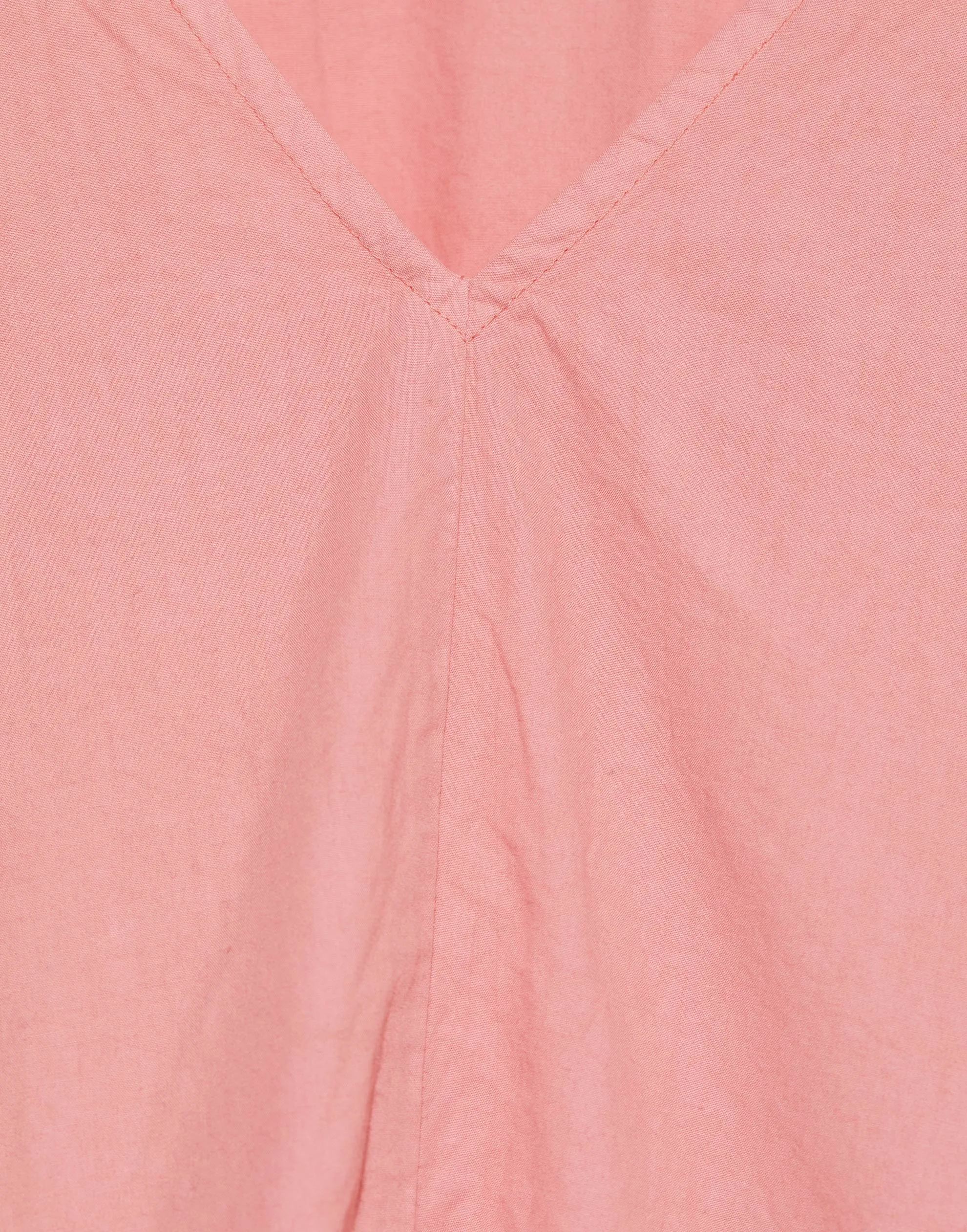 Coral Cotton Poplin Flossie Dress