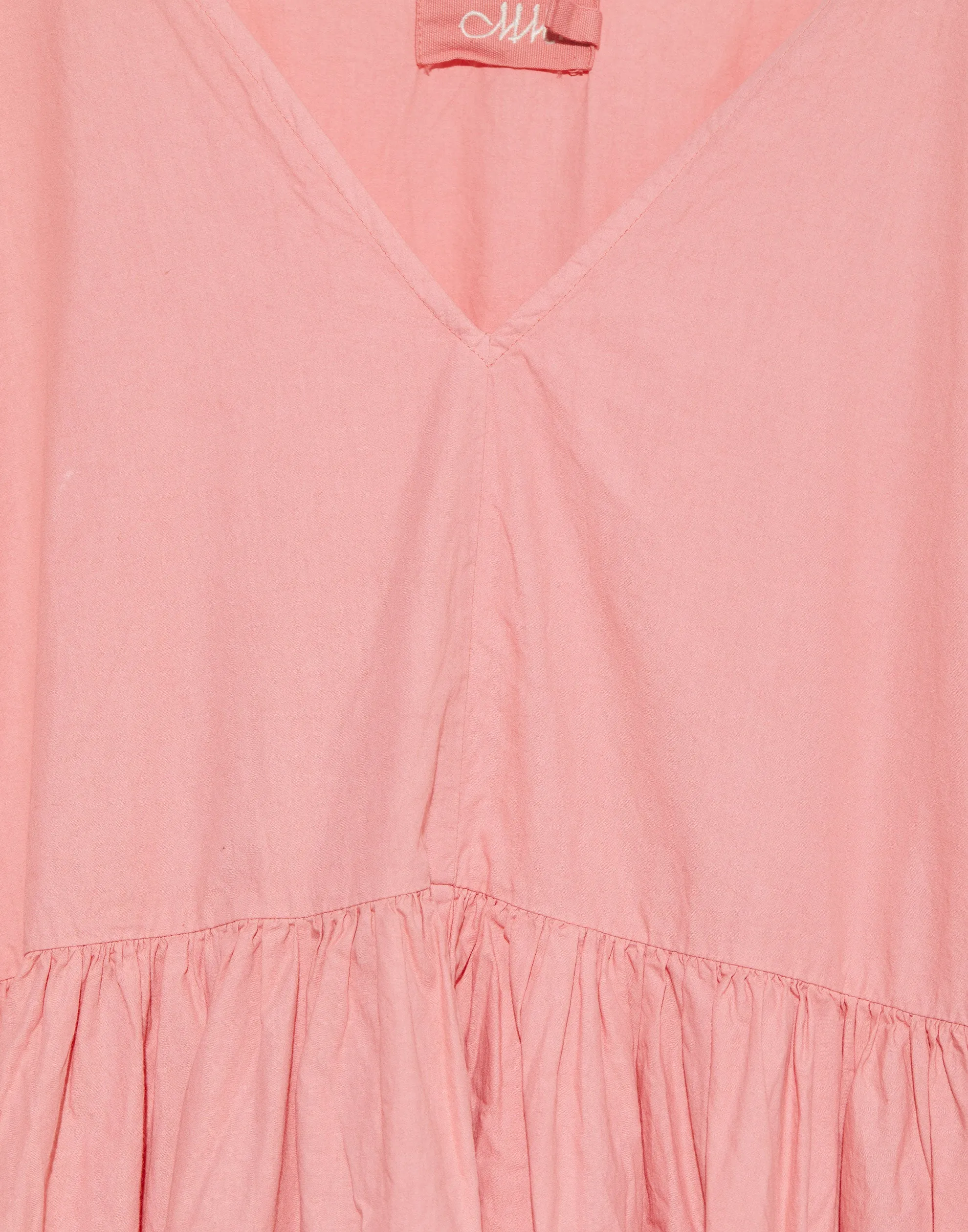 Coral Cotton Poplin Flossie Dress