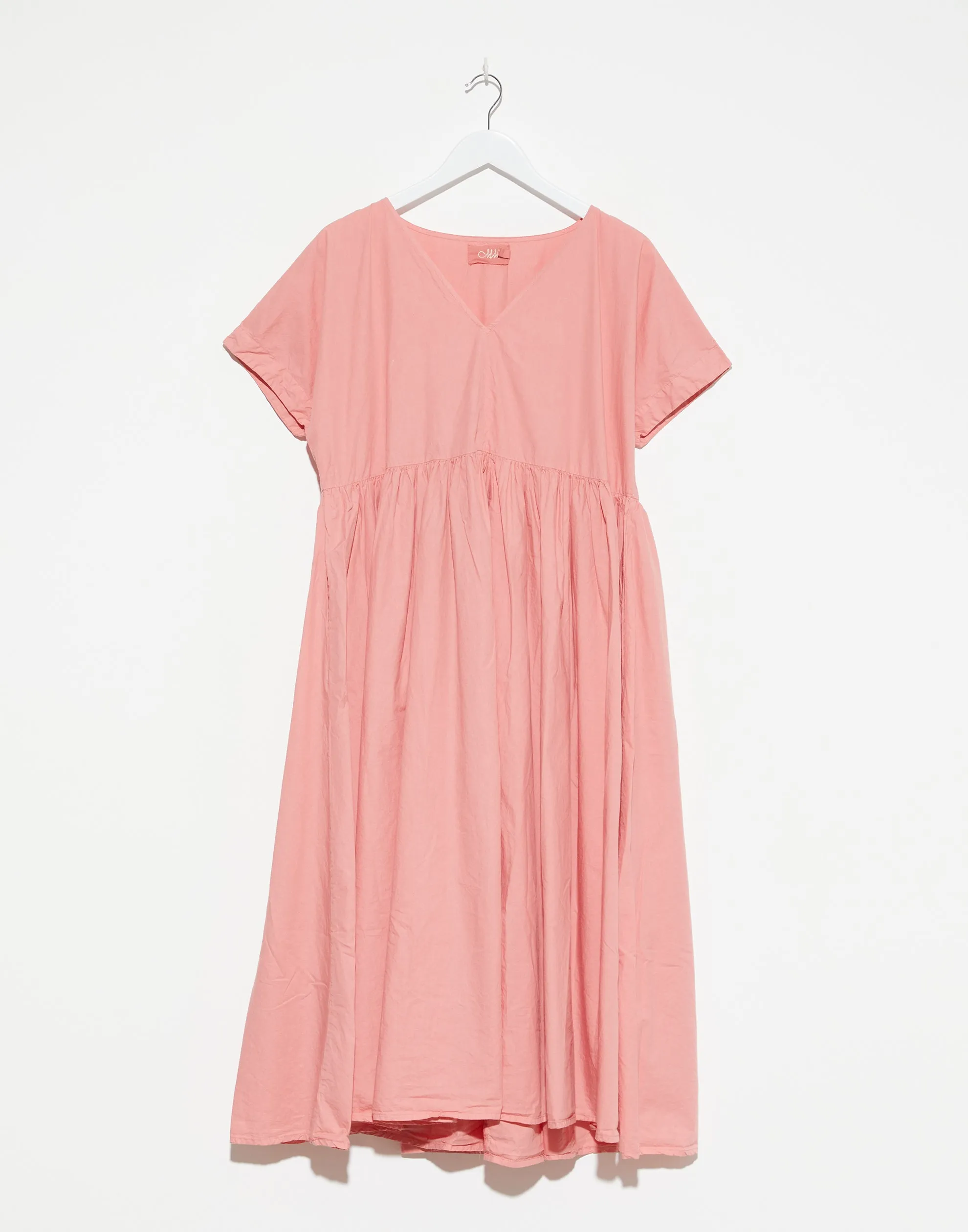 Coral Cotton Poplin Flossie Dress