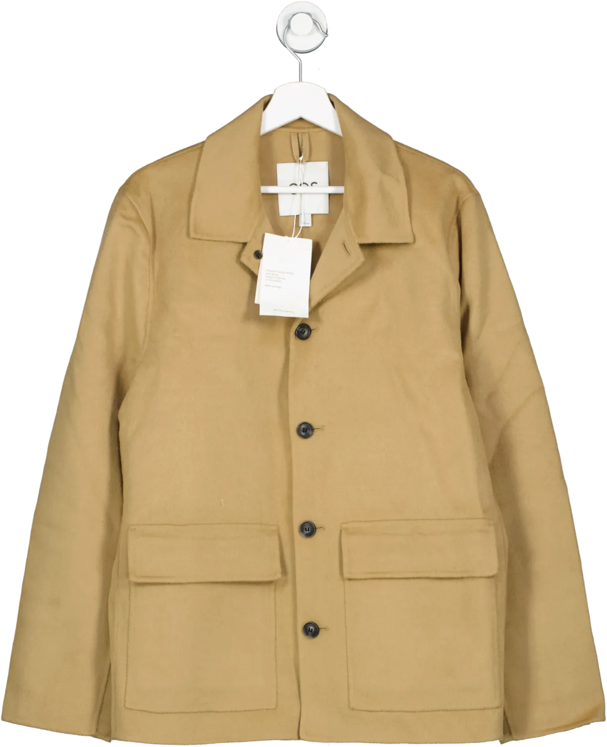 cos Utility Wool Jacket In Beige BNWT UK M