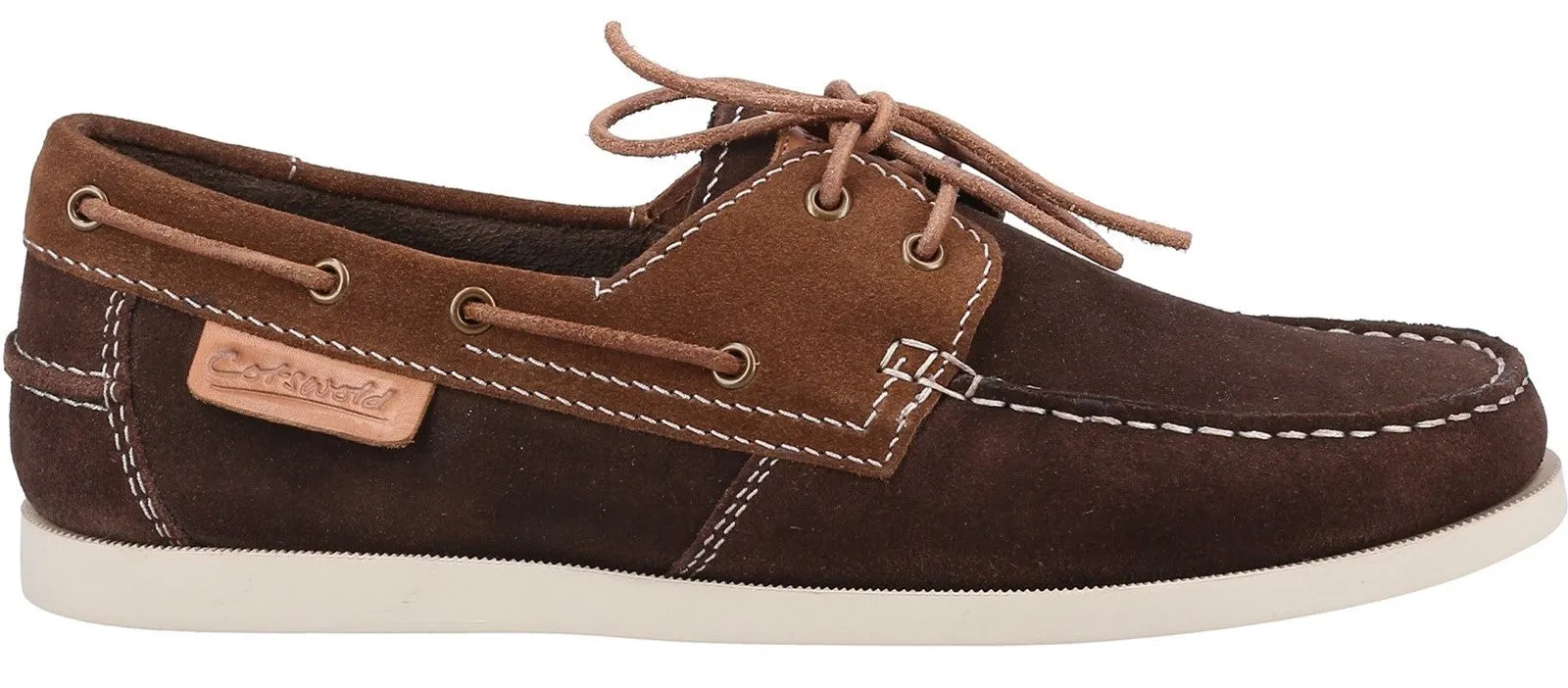 Cotswold Mitcheldean Mens Leather Lace Up Boat Shoe