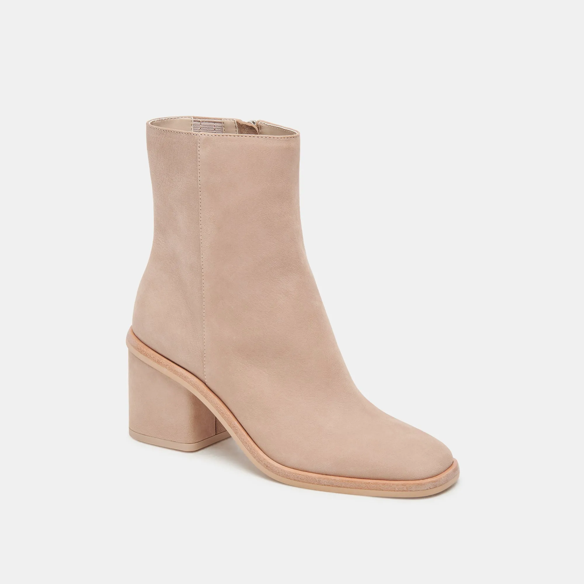 DAPPER BOOTIES TAUPE NUBUCK