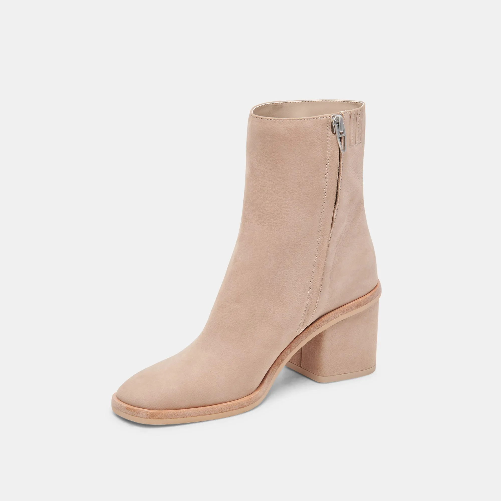 DAPPER BOOTIES TAUPE NUBUCK