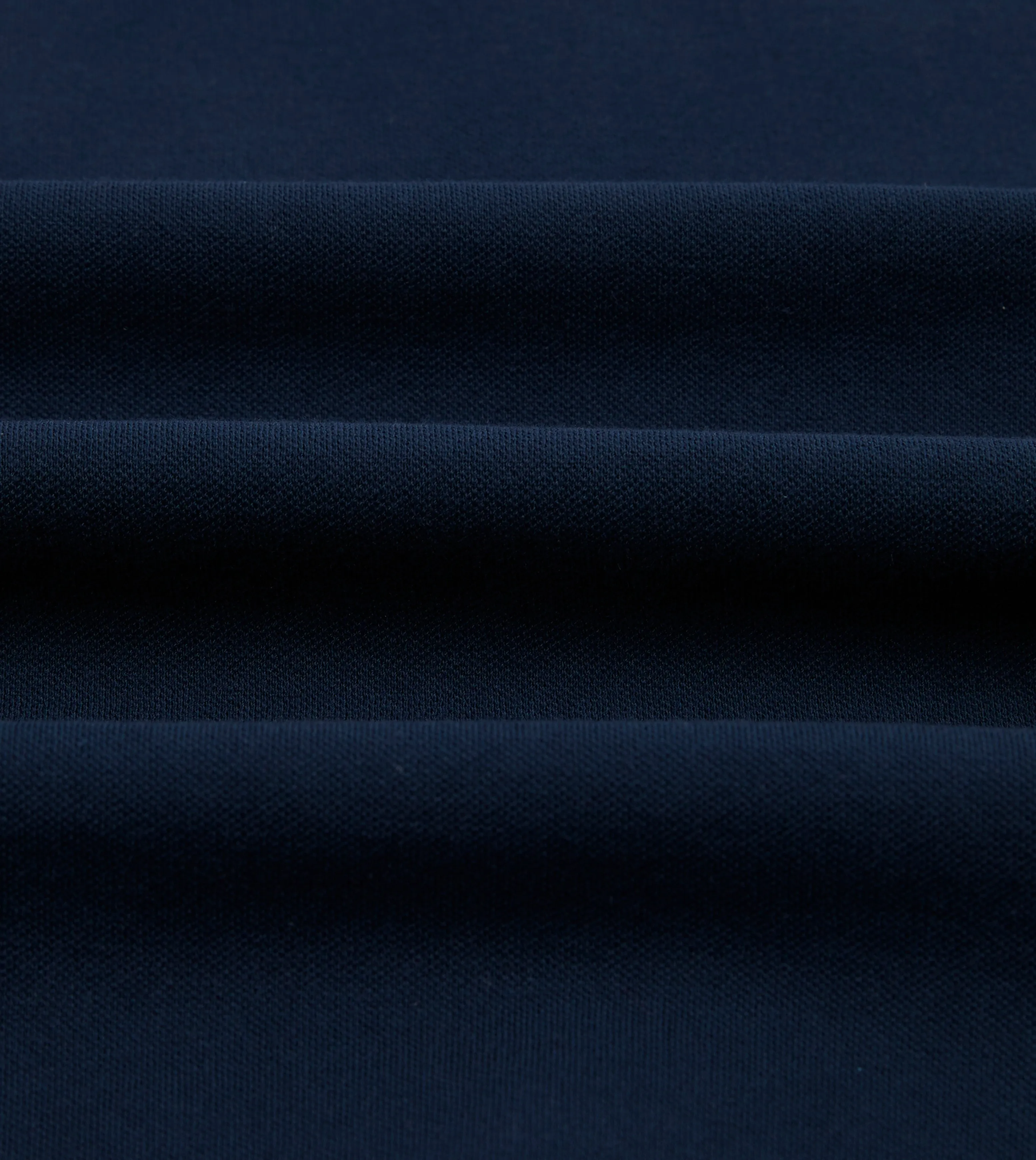 Dark Navy Piqué Cotton Polo Shirt