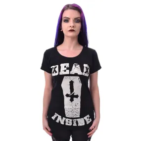 DEAD INSIDE T SHIRT - BLACK