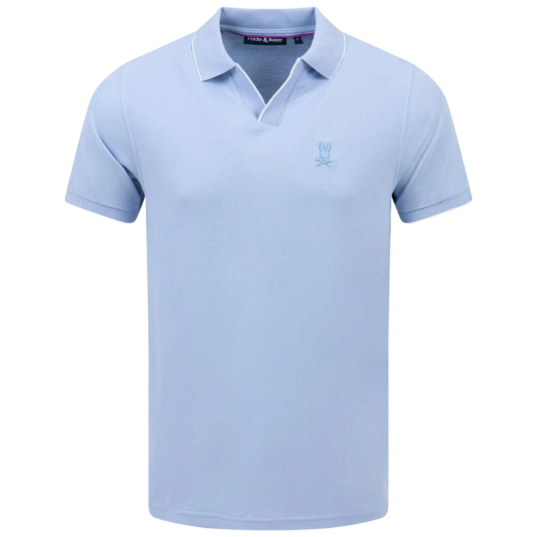 East Hills Johnny Collar Jacquard Polo Serenity - SS24