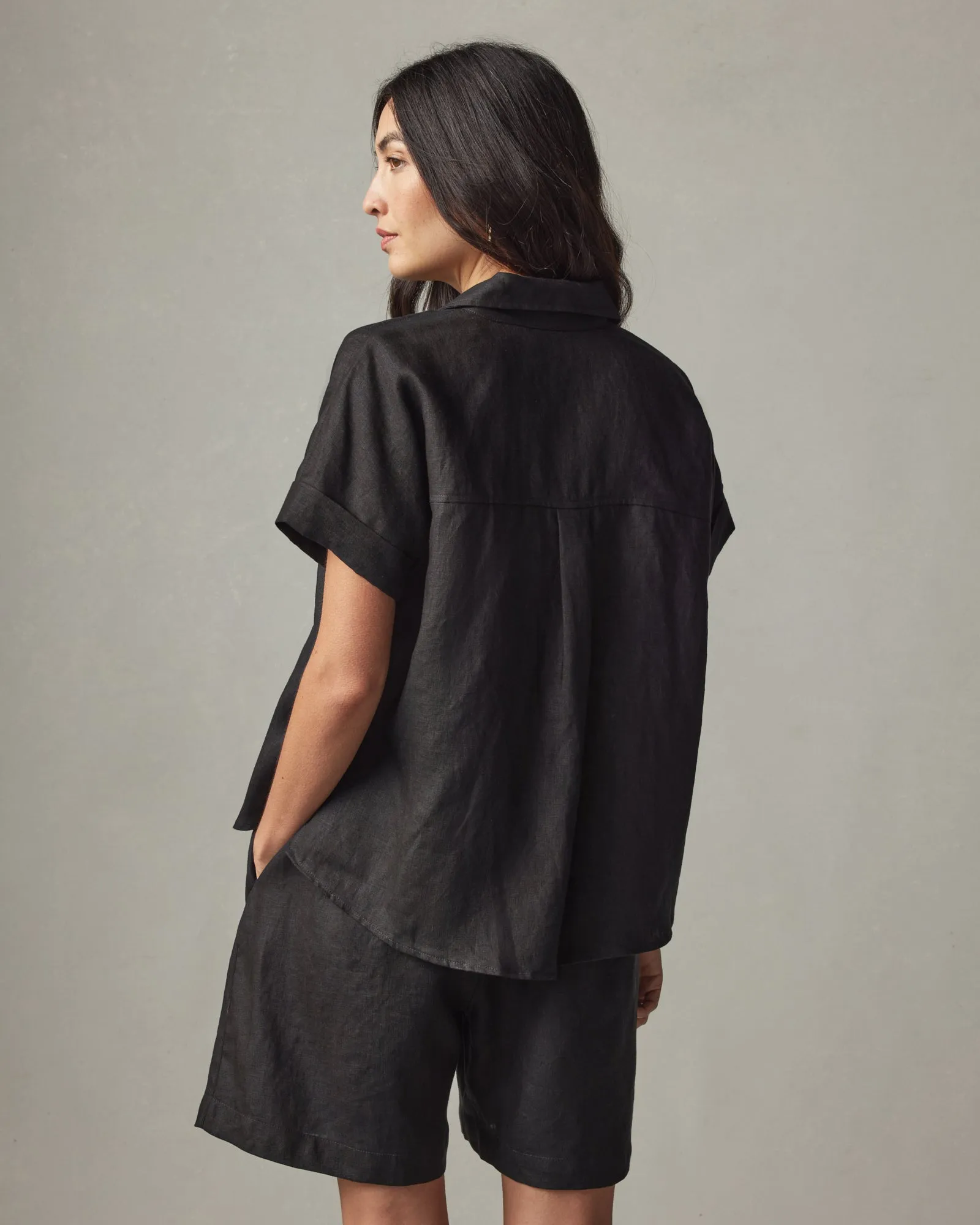 Easy Linen Shirt - Meteorite