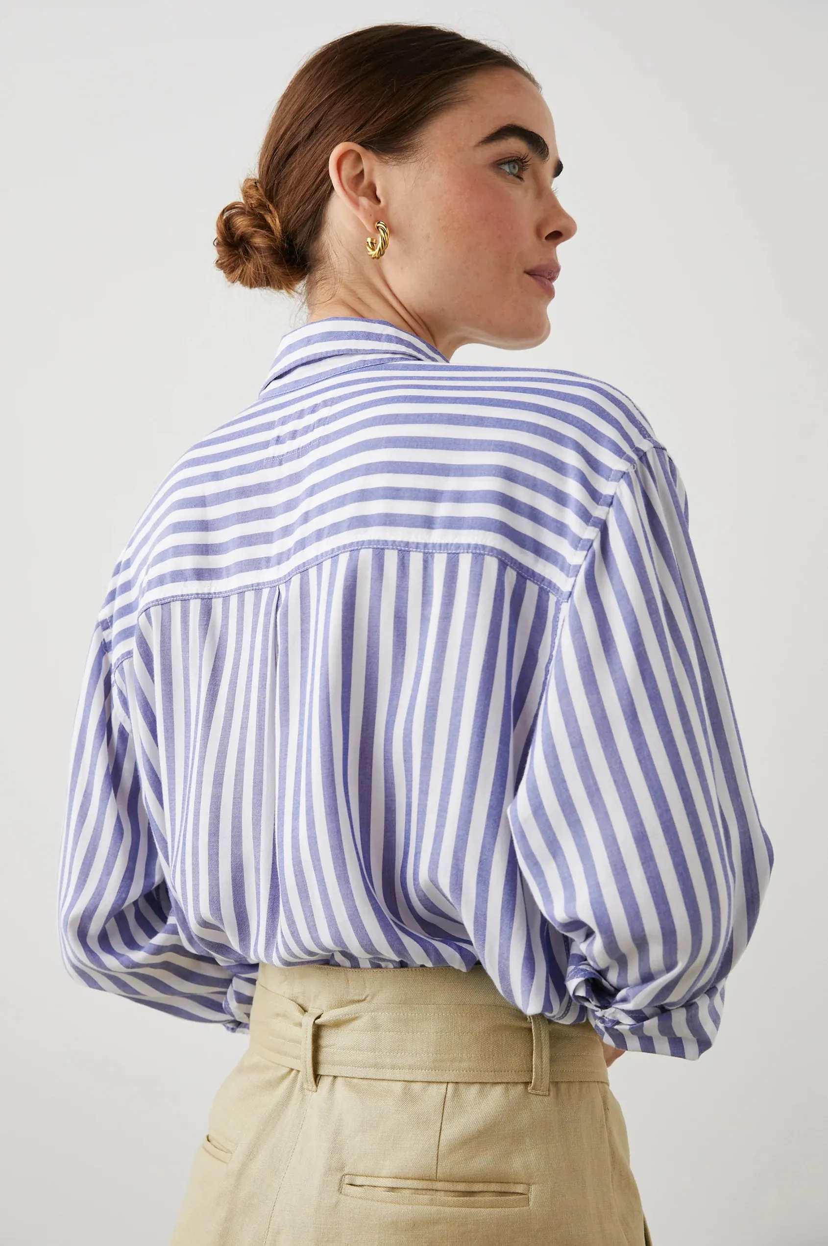 ELLE SHIRT (BLUE STRIPE) - RAILS