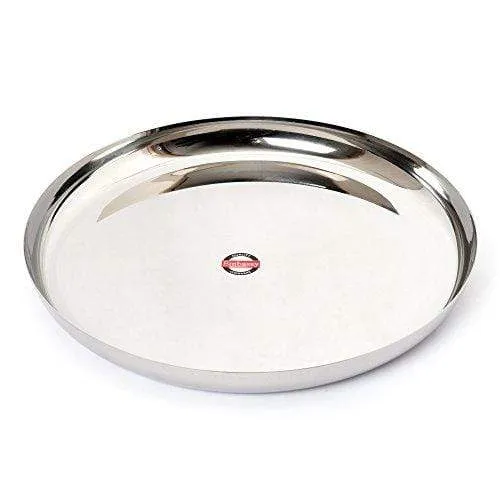 Embassy Brunch Dinner Plate, Size 5, 28.6 cms (Pack of 6, Stainless Steel)