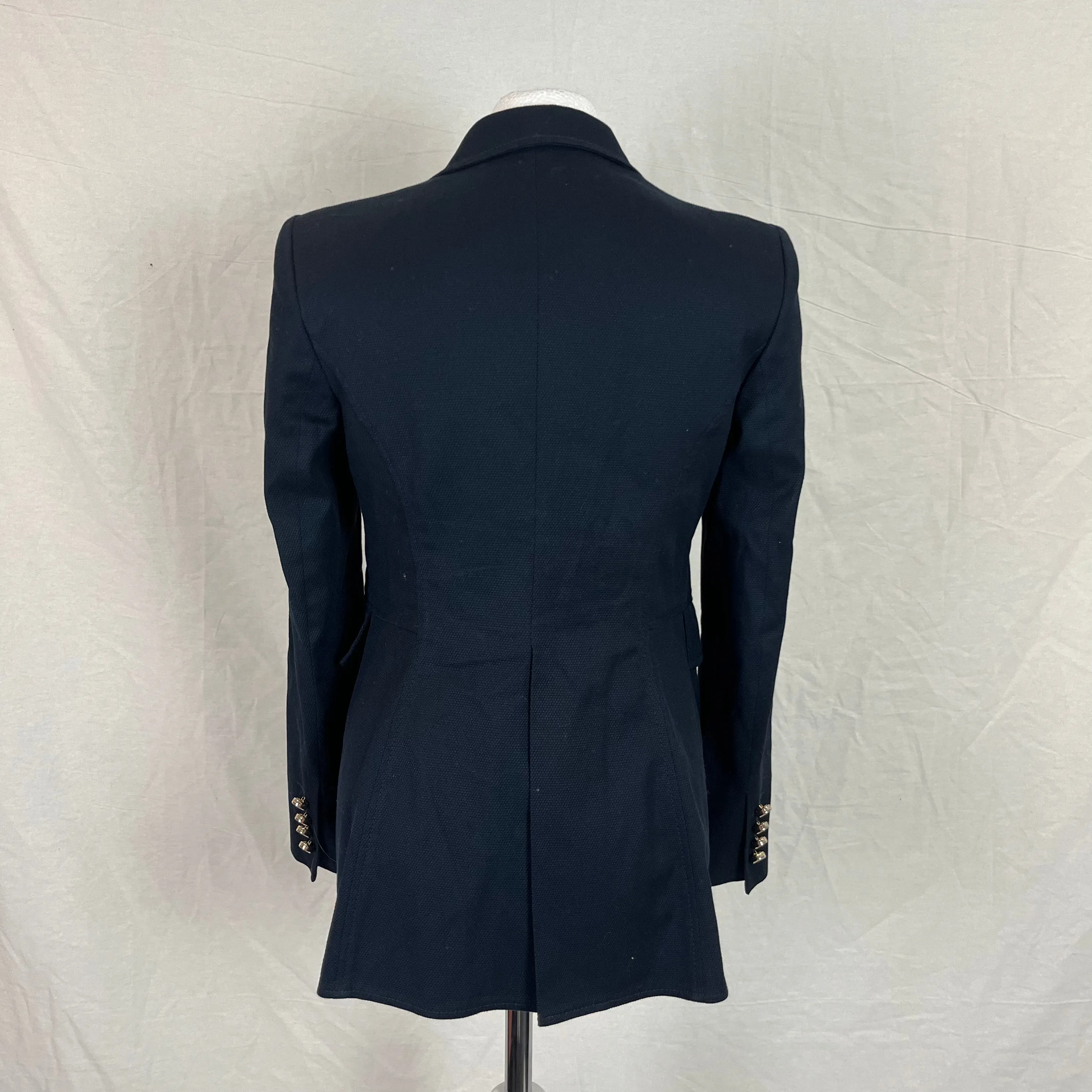 Emilio Pucci Black Fitted Stretch Wool Jacket XXS