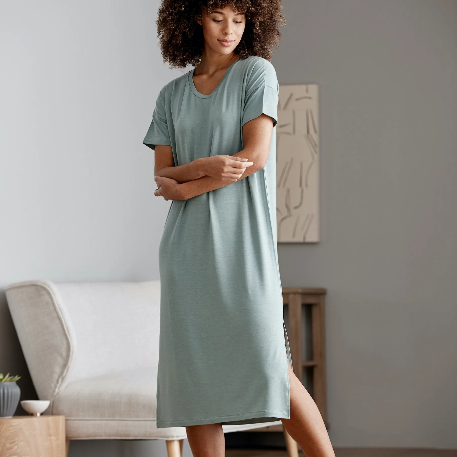 Eucalyptus Short Sleeve Dress