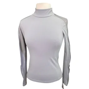 Euphoric Equestrian 'Soleil' Mesh Long Sleeve in Fairy Grey - Women's Small