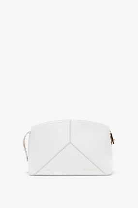 Exclusive Victoria Clutch Bag In White Leather