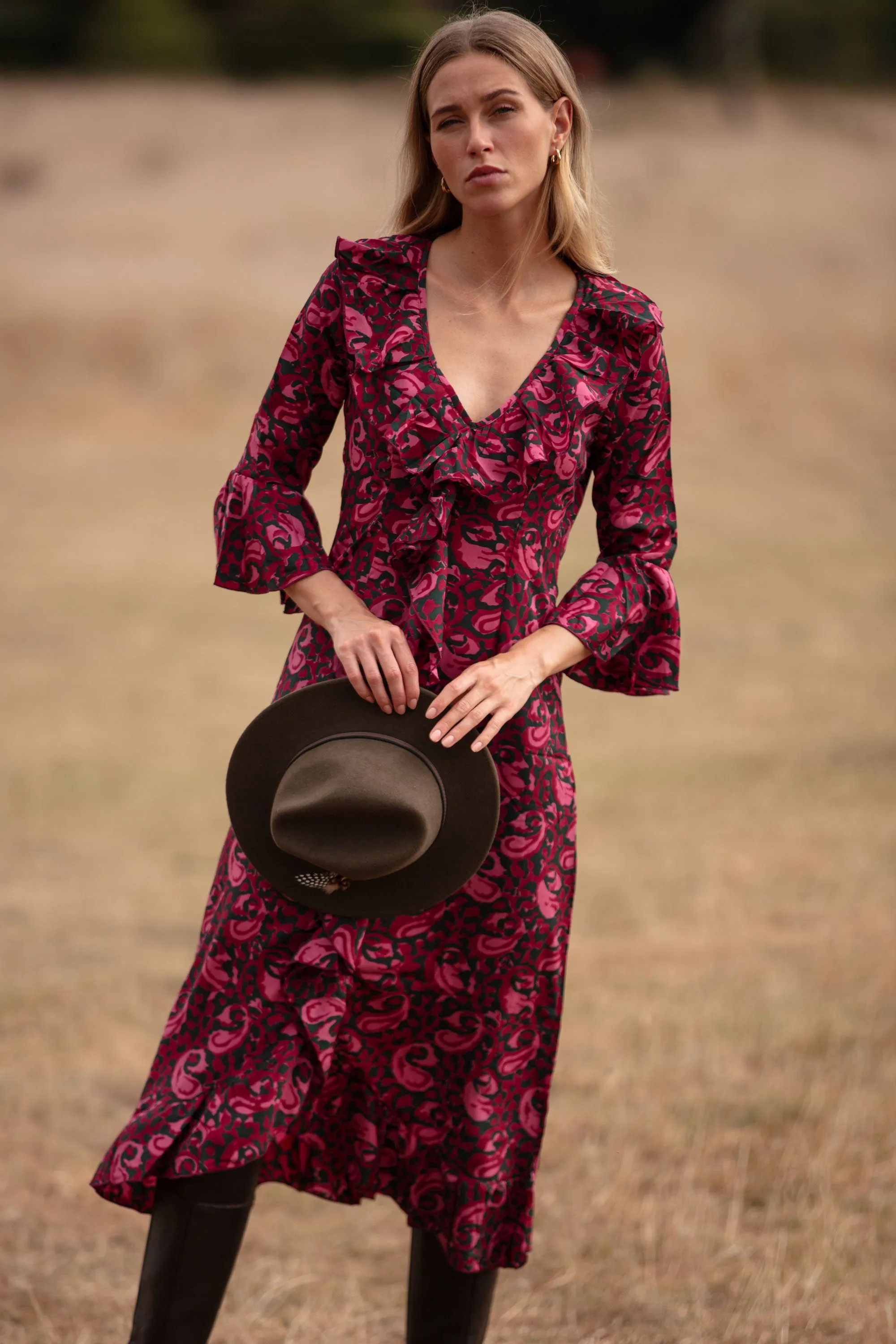 Felicity Midi Dress in Candy Floss Swirl