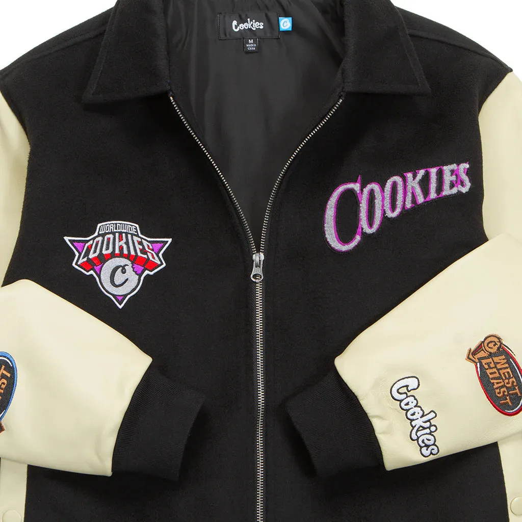 Full Clip Melton Varsity Jacket