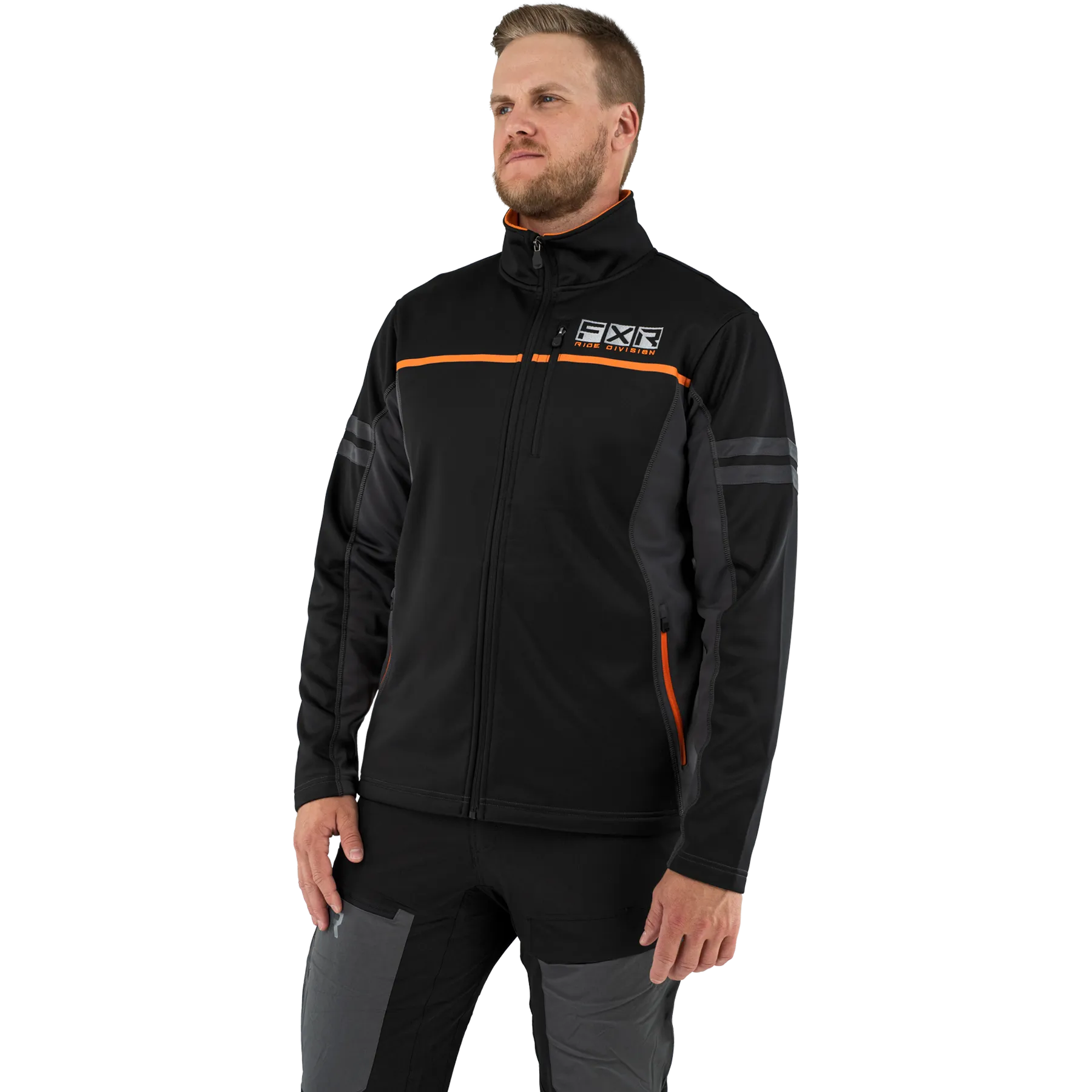 FXR Men's Elevation Tech Zip-Up Black/Orange