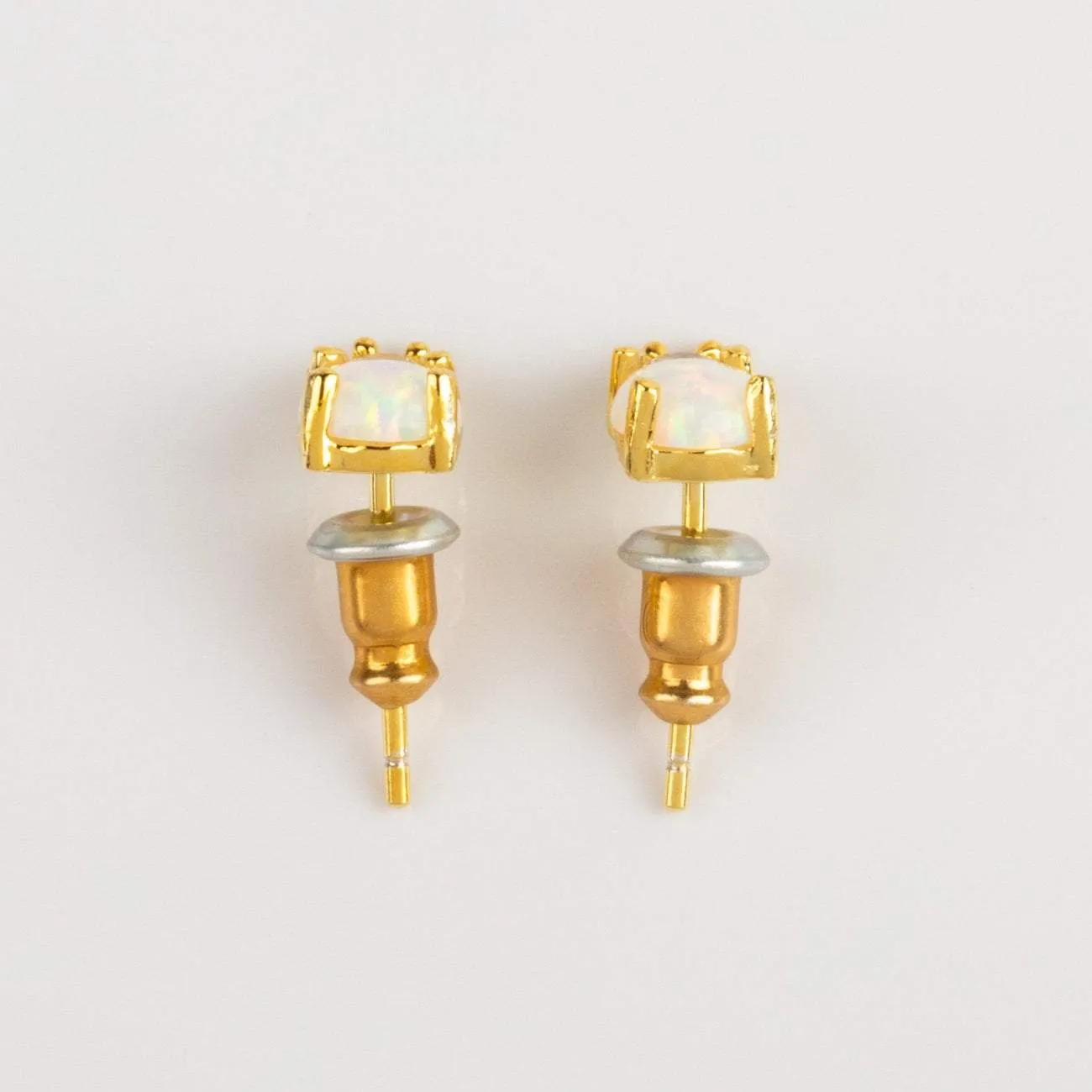 Gemstone Doublet Stud Earrings