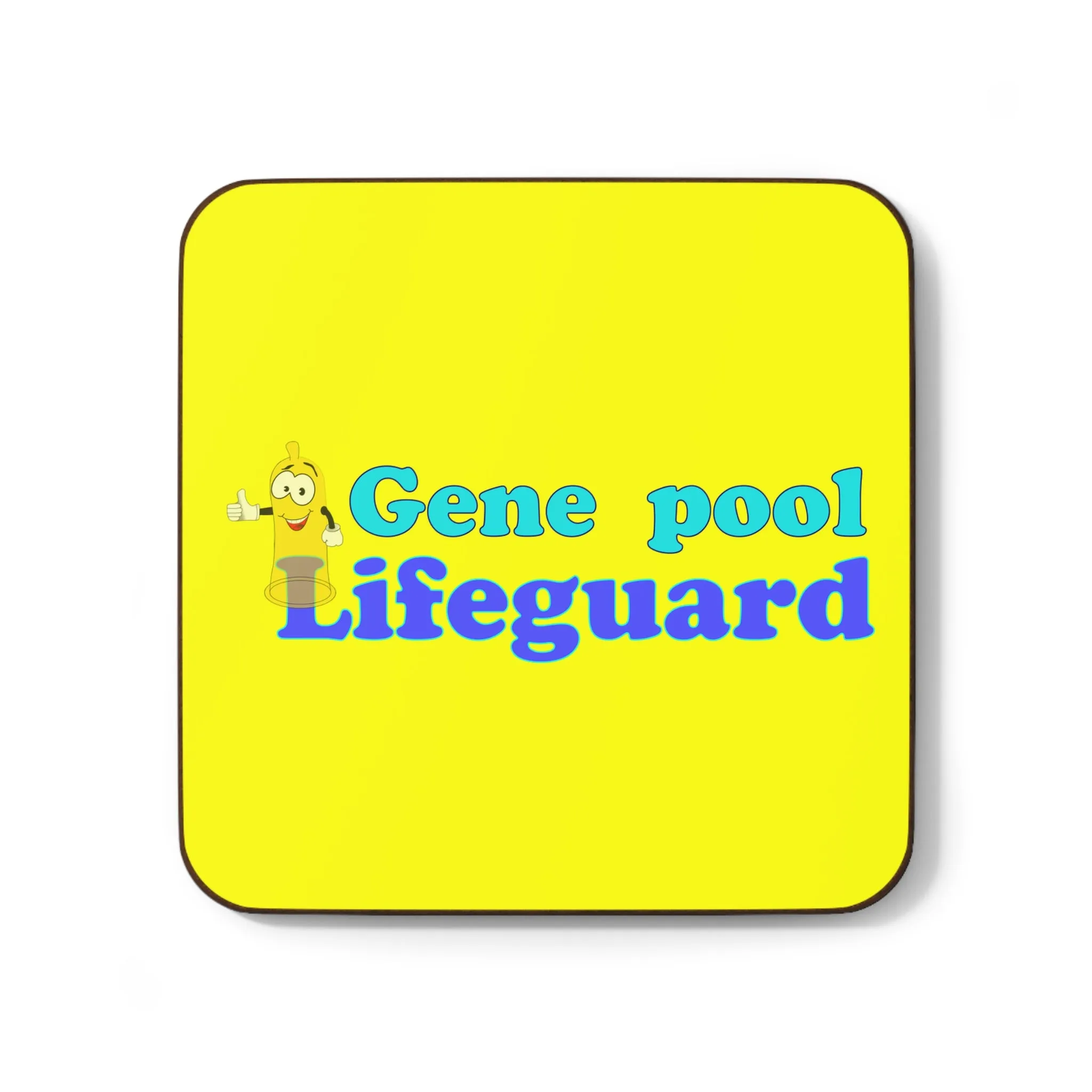 Gene Pool Lifeguard - 1 piece Hardboard Back Coaster