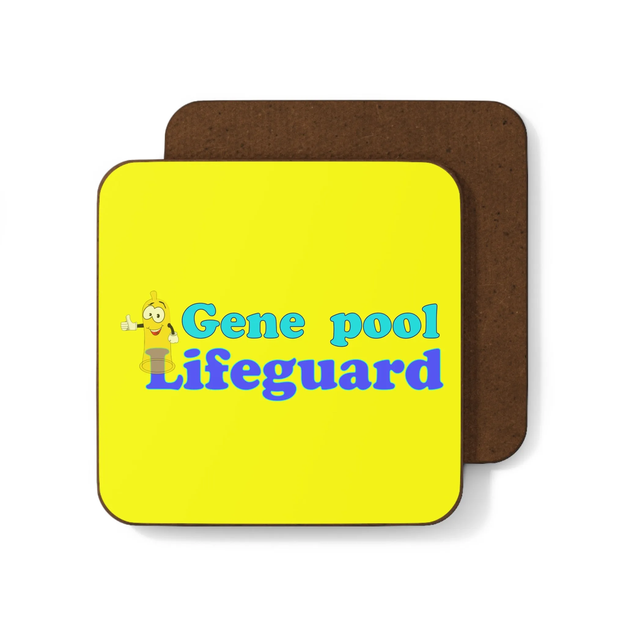 Gene Pool Lifeguard - 1 piece Hardboard Back Coaster