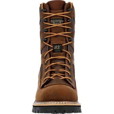 Georgia Men's Ltx Logger 9" Comp Toe WP Work Boot -Brown- GB00617