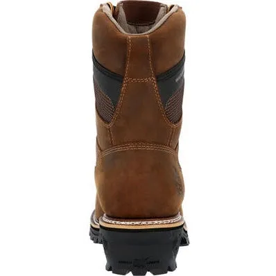 Georgia Men's Ltx Logger 9" Comp Toe WP Work Boot -Brown- GB00617